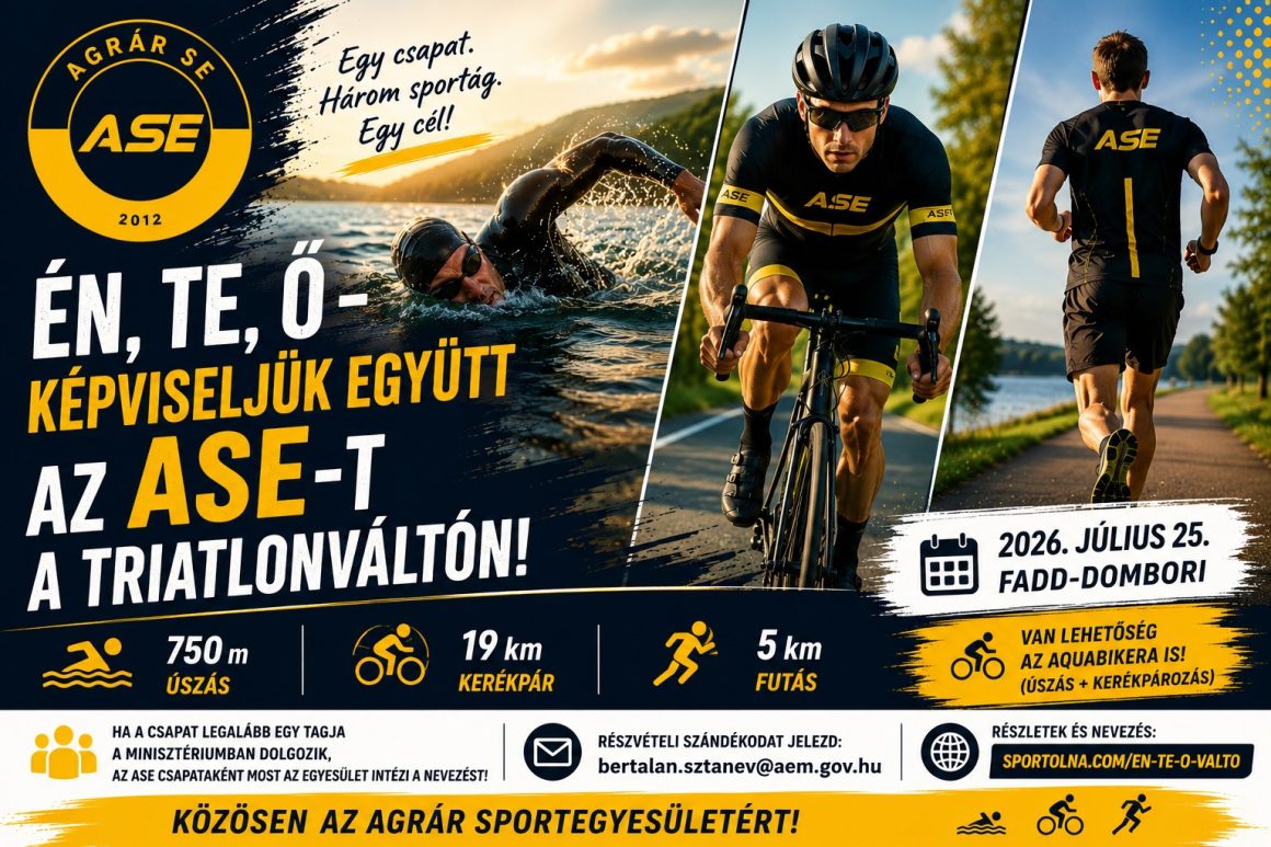 Én, Te, Ő – Képviseljük együtt az ASE-t a triatlonváltón!